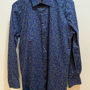 JF J.Ferrar Slim Mens LS Dress Shirt size-M